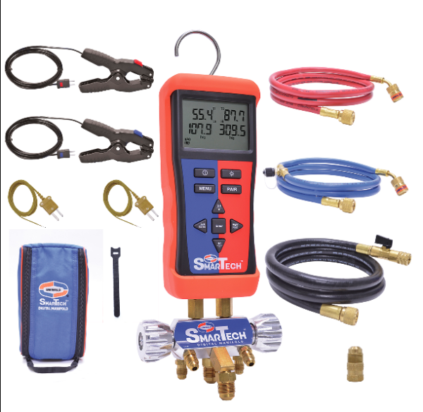 Uniweld Smartech Digital Manifold with Eazyturn Hoses USMAN5