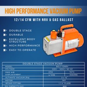BOLT 12 CFM with NRV & Gas Ballast
