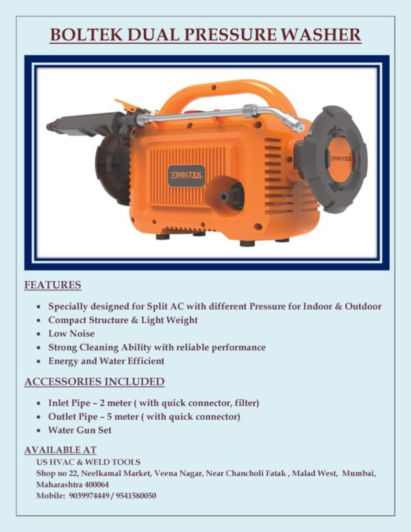 BOLTEK DUAL PRESSURE WASHER