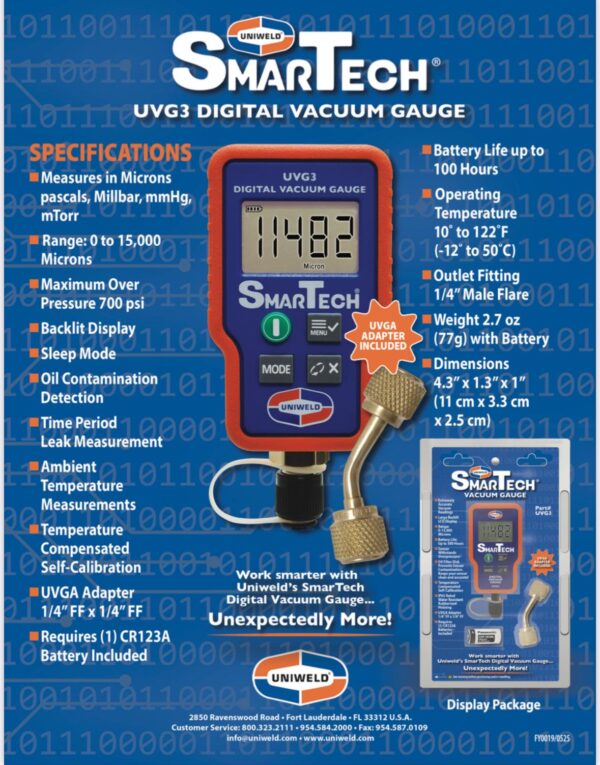 Digital Vacuum Gauge Smartech UVG3